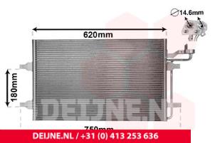 New Air conditioning condenser Volvo V50 Price € 55,97 Inclusive VAT offered by van Deijne Onderdelen Uden B.V.
