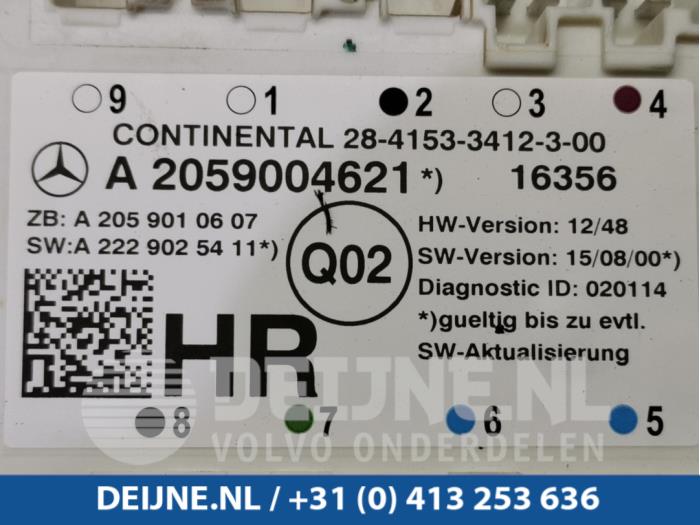 Begagnade Centrallåsmodul Mercedes GLC (X253) 2.0 260 16V 4-Matic Pris € 90,00 Marginaltabell erbjuds av van Deijne Onderdelen Uden B.V.