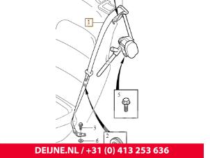 Nuevos Cinturón de seguridad izquierda detrás Volvo V70 (BW) Precio € 121,00 IVA incluido ofrecido por van Deijne Onderdelen Uden B.V.
