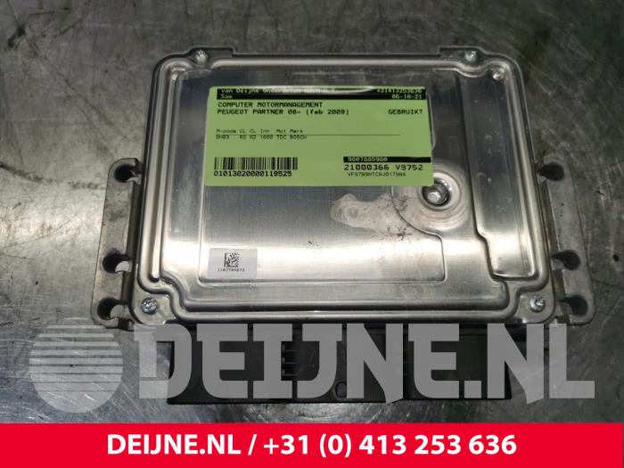 Used Engine management computer Peugeot Partner (GC/GF/GG/GJ/GK) 1.6 HDI 75 16V Price € 302,50 Inclusive VAT offered by van Deijne Onderdelen Uden B.V.
