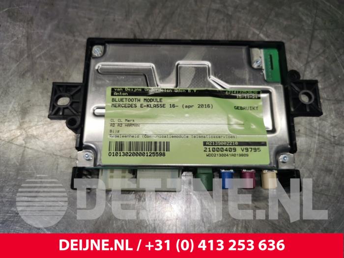 Begagnade Bluetooth-modul Mercedes E (W213) E-220d 2.0 Turbo 16V Pris € 225,00 Marginaltabell erbjuds av van Deijne Onderdelen Uden B.V.
