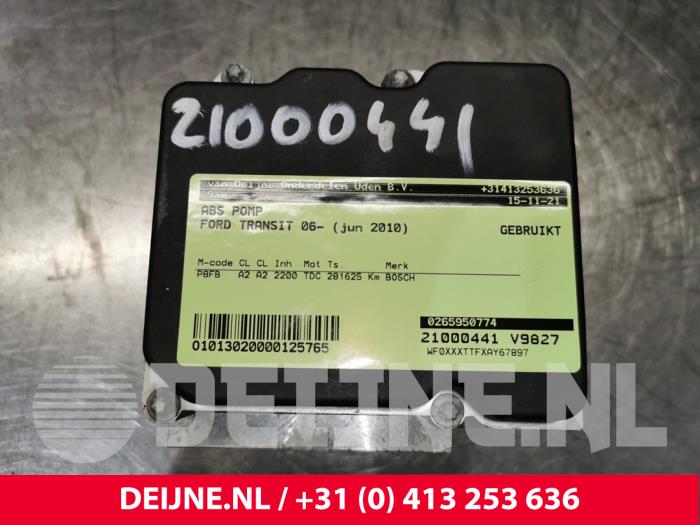 Begagnade ABS-pump Ford Transit 2.2 TDCi 16V Pris € 90,75 Inklusive moms erbjuds av van Deijne Onderdelen Uden B.V.