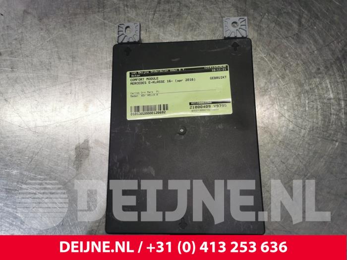 Używane Modul Comfort Mercedes E (W213) E-220d 2.0 Turbo 16V Cena € 95,00 Procedura marży oferowane przez van Deijne Onderdelen Uden B.V.