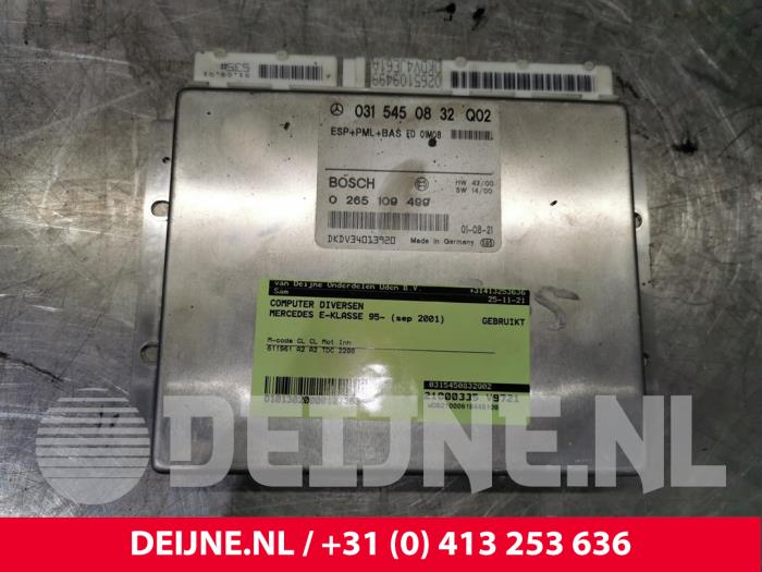 Gebrauchte Steuergerät sonstige Mercedes E (W210) 2.2 E-220 CDI 16V Preis € 45,00 Margenregelung angeboten von van Deijne Onderdelen Uden B.V.
