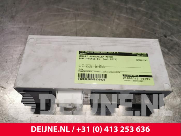 Begagnade Motor, bakluckemodul BMW 3 serie Gran Turismo (F34) 320i 2.0 16V Pris € 49,00 Marginaltabell erbjuds av van Deijne Onderdelen Uden B.V.