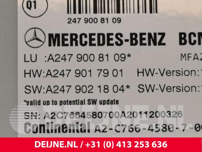Ordinateur contrôle fonctionnel d'un Mercedes-Benz A (177.0) 1.3 A-180 Turbo 16V 2020