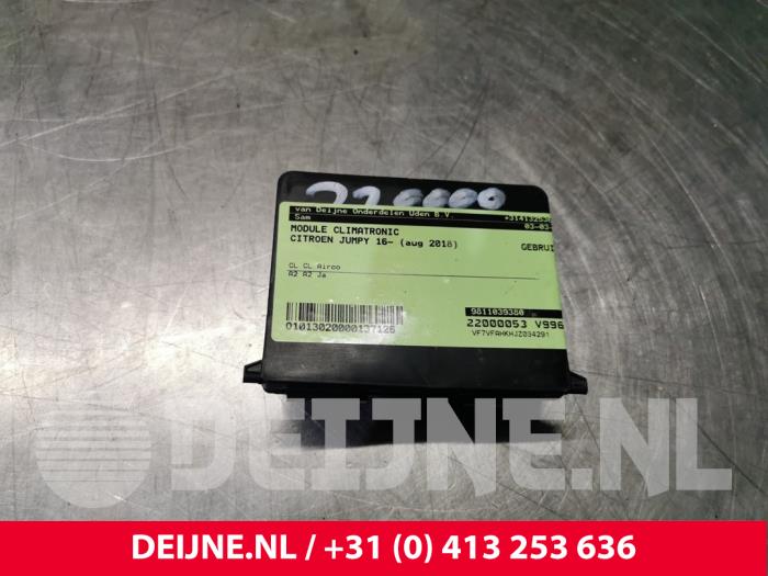 Usados Módulo Climatronic Citroen Jumpy 2.0 Blue HDI 120 Precio € 30,25 IVA incluido ofrecido por van Deijne Onderdelen Uden B.V.
