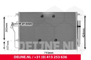 Nuevos Condensador de aire acondicionado Mercedes Sprinter Precio € 123,42 IVA incluido ofrecido por van Deijne Onderdelen Uden B.V.