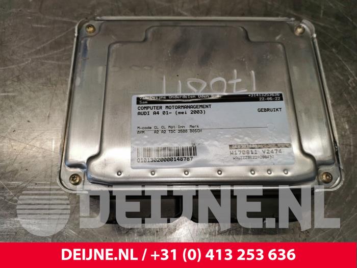 Used Engine management computer Audi A4 Price € 75,00 Margin scheme offered by van Deijne Onderdelen Uden B.V.