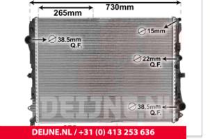 New Radiator Mercedes Vito Price € 104,06 Inclusive VAT offered by van Deijne Onderdelen Uden B.V.