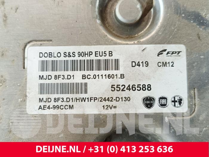 Engine management computer from a Fiat Doblo Cargo (263) 1.3 D Multijet 2016