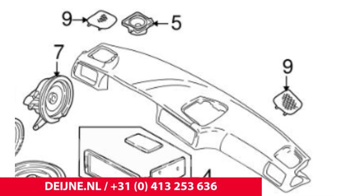 Używane Glosnik Volvo S70 Cena € 10,00 Procedura marży oferowane przez van Deijne Onderdelen Uden B.V.