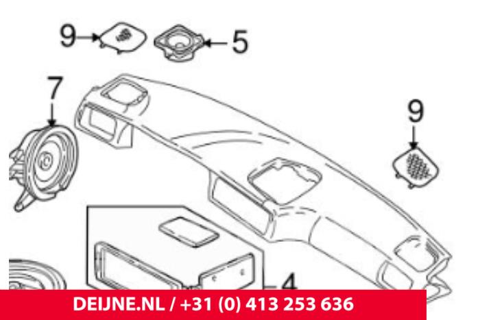 Używane Glosnik Volvo S70 Cena € 10,00 Procedura marży oferowane przez van Deijne Onderdelen Uden B.V.