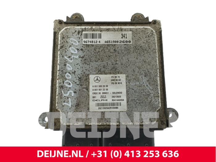 Used Engine management computer Mercedes Sprinter 3,5t (906.63) 310 CDI 16V Price € 121,00 Inclusive VAT offered by van Deijne Onderdelen Uden B.V.
