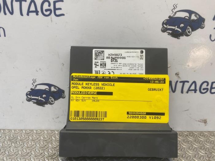 Używane Modul keyless vehicle Opel Mokka 1.2 Turbo 12V Cena € 78,65 Z VAT oferowane przez Autodemontage J&W van Esch