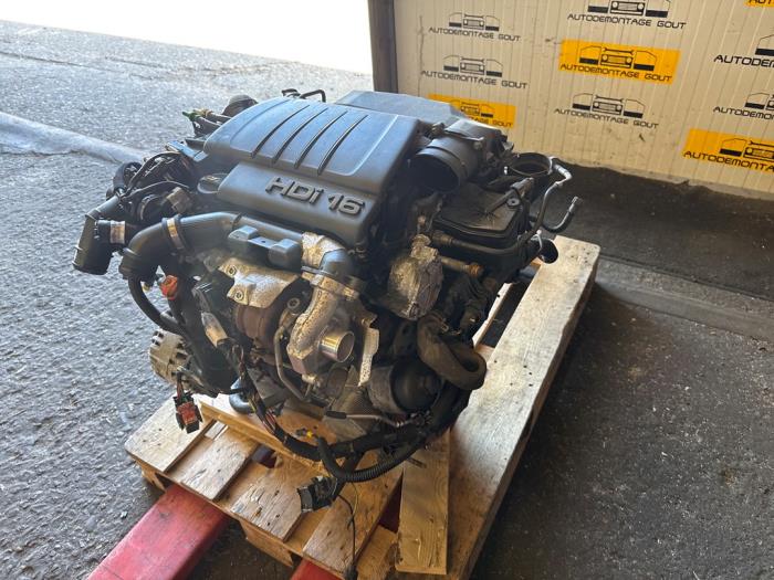 Motor van een Peugeot Partner (GC/GF/GG/GJ/GK) 1.6 HDI 90 16V 2010