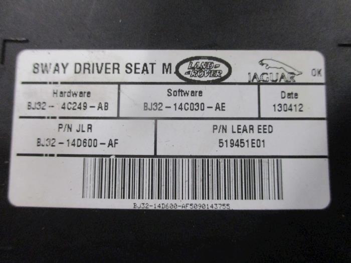 Steuergerät Sitz van een Land Rover Range Rover Evoque (LVJ/LVS) 2.2 SD4 16V 5-drs. 2011