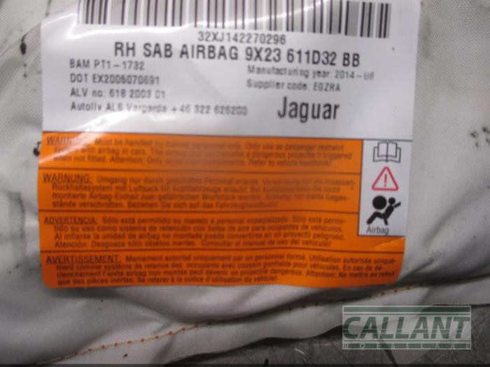 Seat airbag (seat) from a Jaguar XF (CC9) 2.2 D 16V 2015