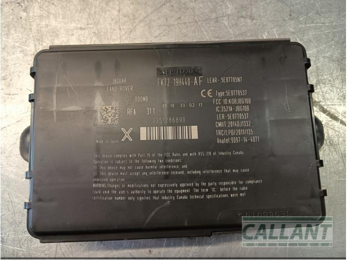 Używane Modul keyless vehicle Landrover Discovery Sport (LC) 2.0 TD4 150 16V Cena € 60,50 Z VAT oferowane przez Garage Callant