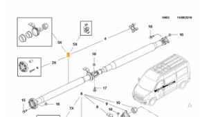 Usados Eje intermedio Opel Movano 2.3 CDTi 16V RWD Precio de solicitud ofrecido por Autohandel-Smet Gebroeders NV
