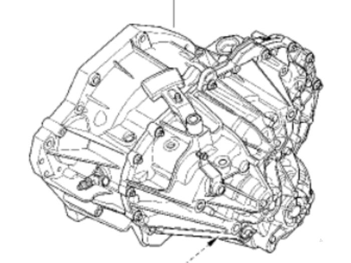 Caja de cambios de un Renault Master III (FD/HD) 2.5 dCi 120 FAP 2009