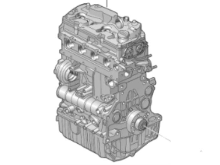 Motor van een Volkswagen Golf VIII (CD1) 2.0 TDI BlueMotion 16V 2021