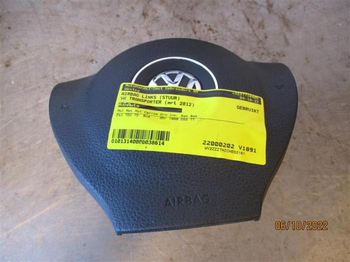 Airbag rechts (Armaturenbrett) van een Volkswagen Transporter T5 2.0 BiTDI DRF 2012