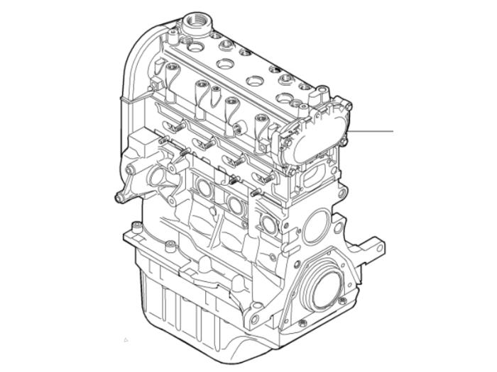 Motor van een Alfa Romeo 4C (960) 1.75 TBI 16V 2014