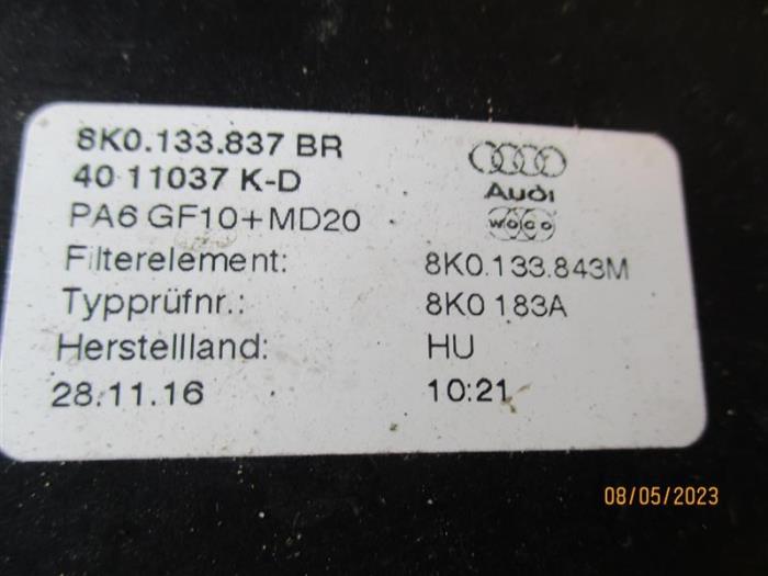 Air box from a Audi A4 Avant (B8)  2010