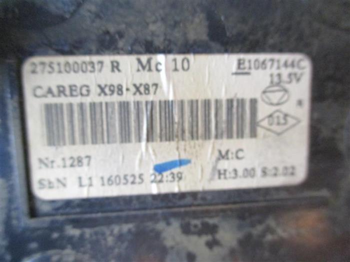 Air conditioning control panel Renault Captur 0.9 Energy TCE 12V