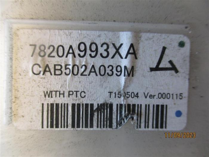 Panel de control de aire acondicionado de un Mitsubishi Outlander (GF/GG) 2.2 DI-D 16V Clear Tec 4x4 2015