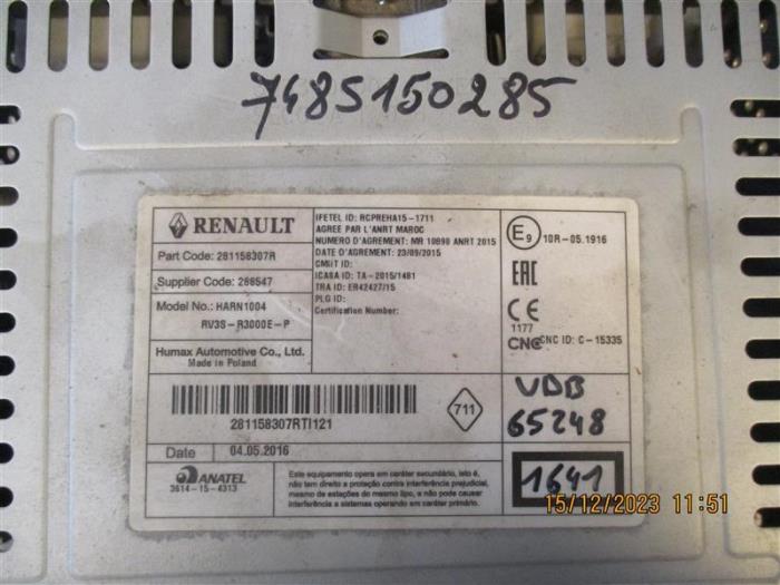 Radio module from a Renault Master 2017