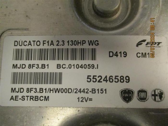 Calculateur moteur d'un Fiat Ducato (250) 2.3 D 130 Multijet Minibus Extralongo 2013