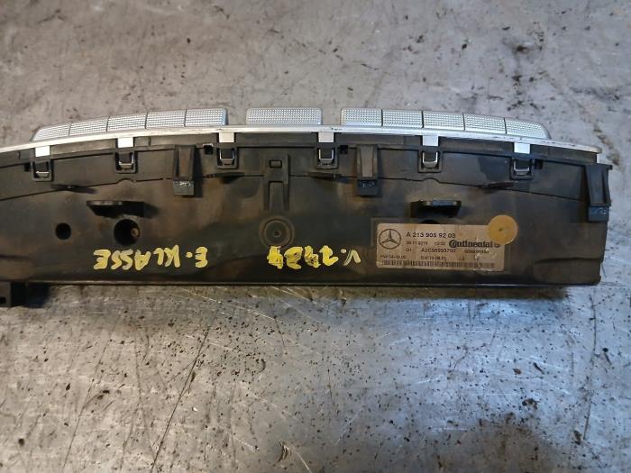 Heater control panel Mercedes E Estate E-220d 2.0 Turbo 16V - A2139059203
