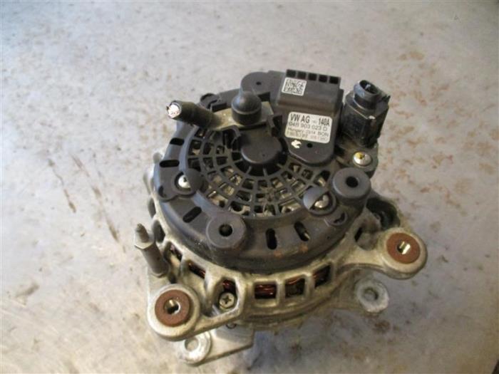 Dynamo Volkswagen Polo V (6R), 2009 / 2017 1.4 TDI 12V 90, Halvkombi (Hatchback), Diesel, 1.422cc, 66kW (90pk), FWD, CUSB, 2014-02 / 2017-10 (Begagnad)