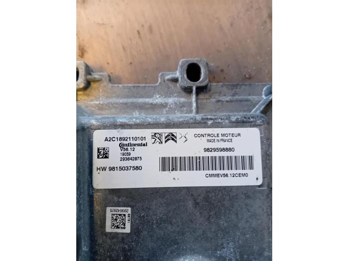 Engine management computer from a Peugeot 208 I (CA/CC/CK/CL) 1.2 Vti 12V PureTech 2019