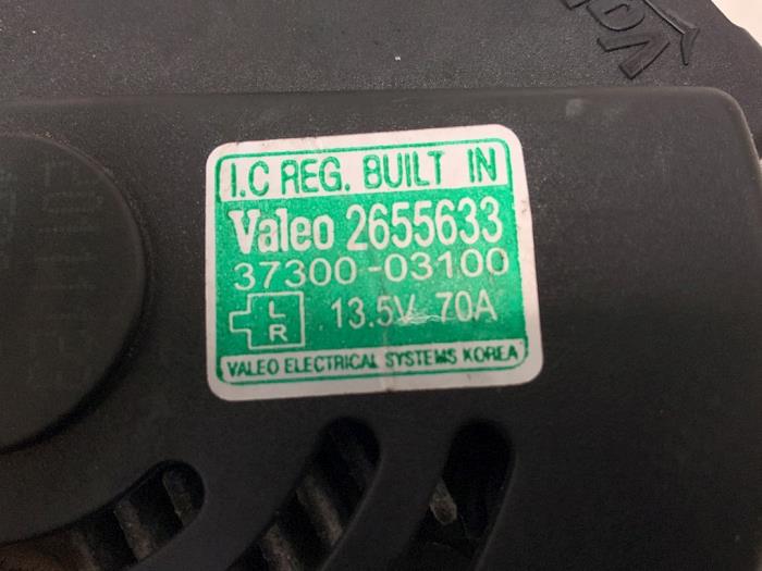 Dynamo van een Hyundai i20 1.2i 16V 2010