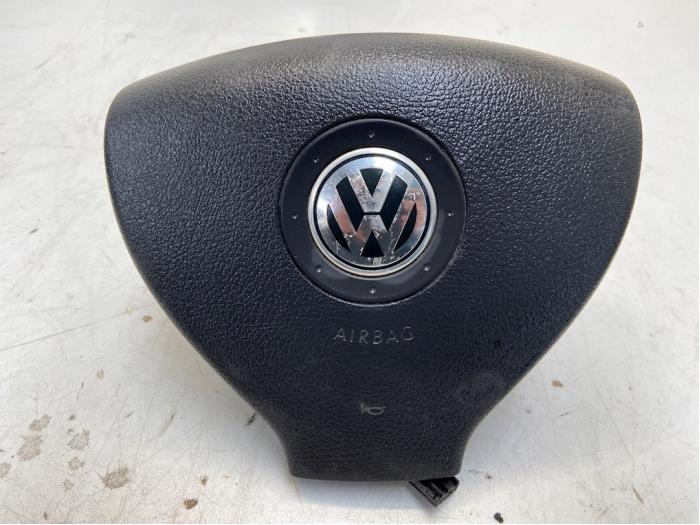Left airbag (steering wheel) from a Volkswagen Golf V (1K1) 2.0 TDI 16V 2005