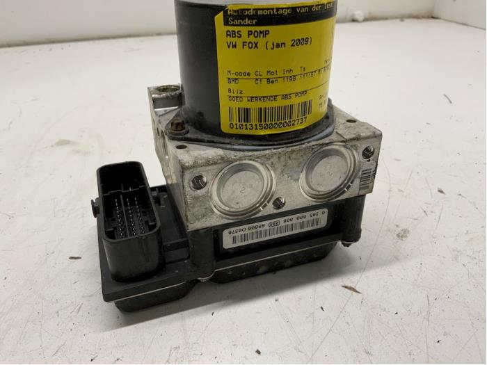 Begagnade ABS-pump Volkswagen Fox (5Z) 1.2 Pris € 75,00 Marginaltabell erbjuds av Autodemontage van der Iest