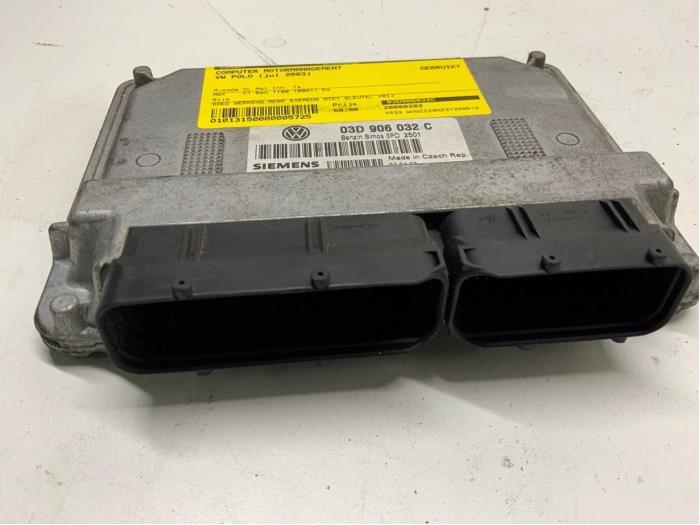 Used Engine management computer Volkswagen Polo IV (9N1/2/3) 1.2 Price € 65,00 Margin scheme offered by Autodemontage van der Iest