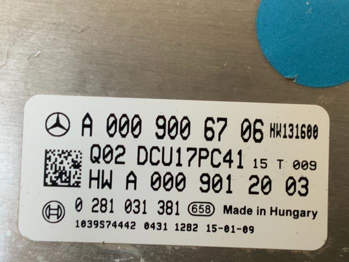 Ordinateur Adblue d'un Mercedes-Benz C Estate (S205) C-250 CDI BlueTEC, C-250 d 2.2 16V 2015