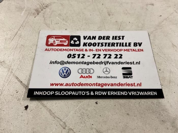 Capteur qualité de l'air d'un Volkswagen Golf VII (AUA) 1.6 TDI BlueMotion 16V 2014