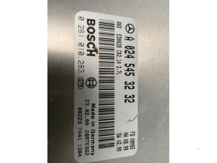 Engine management computer from a Mercedes-Benz ML I (163) 270 2.7 CDI 20V 2000