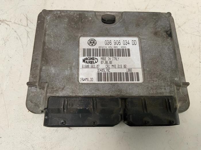 Used Engine management computer Volkswagen Polo IV (9N1/2/3) 1.4 16V Price € 57,50 Margin scheme offered by Autodemontage van der Iest