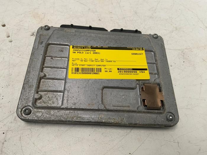 Used Injection computer Volkswagen Polo IV (9N1/2/3) 1.2 Price € 60,00 Margin scheme offered by Autodemontage van der Iest