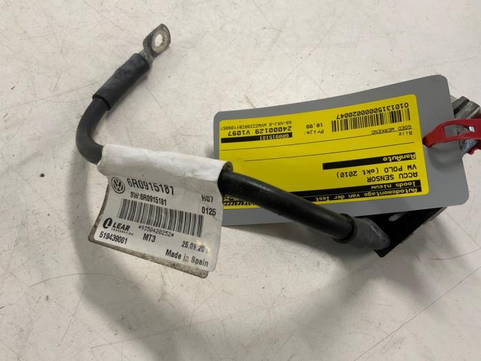 Begagnade Batterisensor Volkswagen Polo V (6R) 1.2 TDI 12V BlueMotion Pris € 10,99 Marginaltabell erbjuds av Autodemontage van der Iest