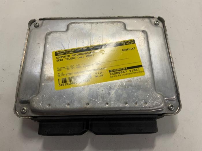 Used Engine management computer Seat Toledo (1M2) 1.9 TDI 130 Price € 99,99 Margin scheme offered by Autodemontage van der Iest