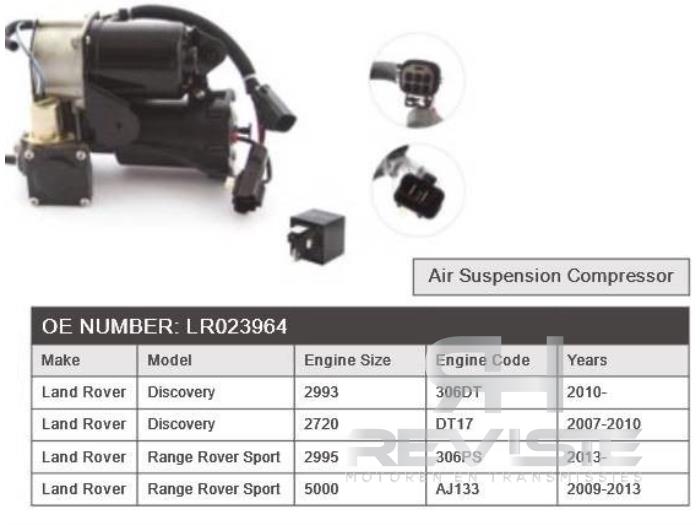 Used Compressor Landrover Range Rover Sport (LW) Price € 845,79 Inclusive VAT offered by RH Motoren Transmissie Revisie BV