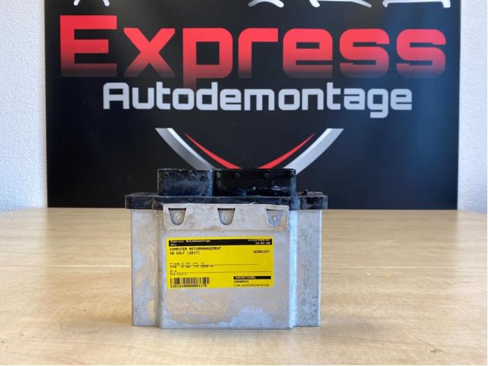 Engine management computer Volkswagen Golf VII (AUA), 2012 / 2021 1.2 TSI 16V, Hatchback, Petrol, 1.197cc, 81kW (110pk), FWD, CYVB, 2014-04 / 2017-03 (Used)