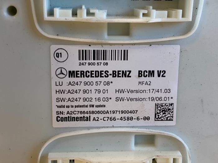 Sterownik Body Control z Mercedes-Benz A (177.0) 1.3 A-180 Turbo 16V 2019
